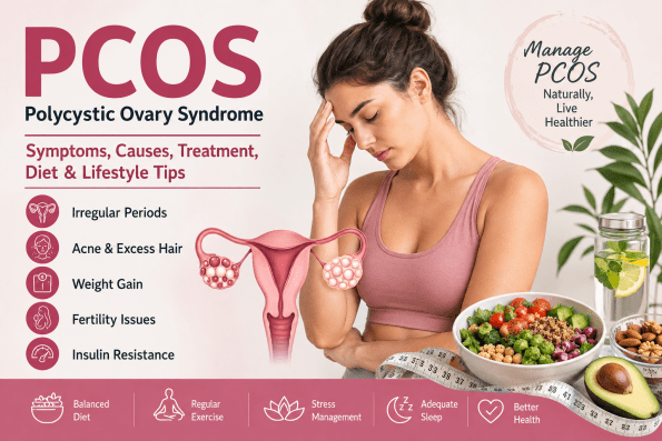 PCOS symptoms, causes, treatment, diet and lifestyle management guide for women