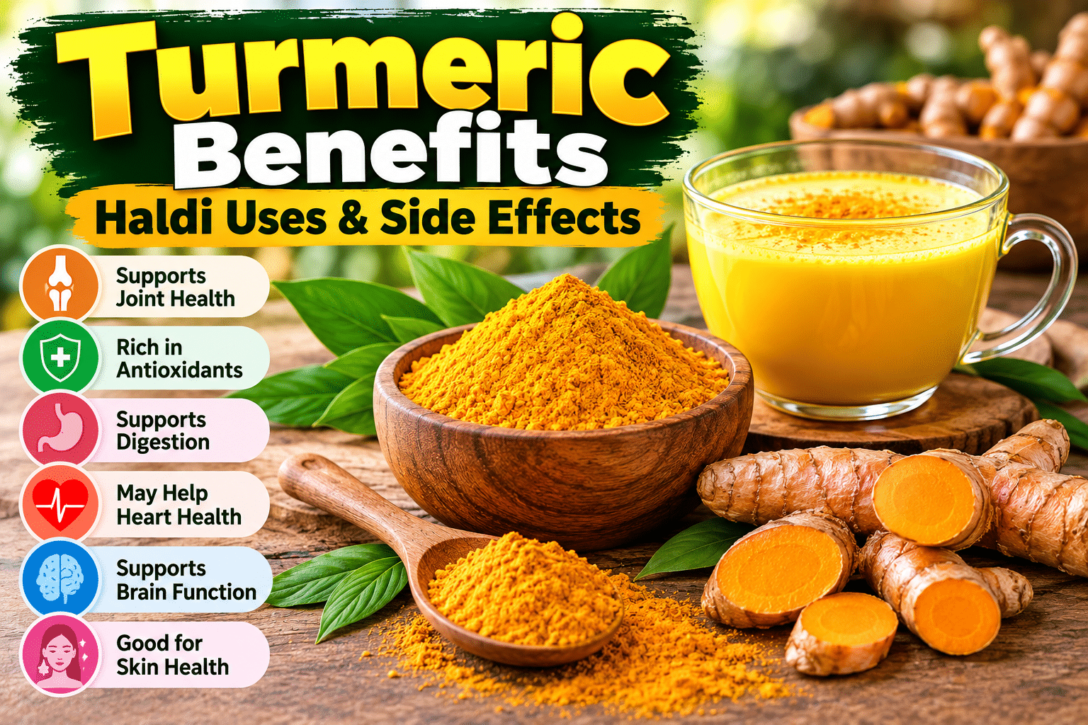 Turmeric (Haldi): Benefits, Uses, Nutrition and Side Effects