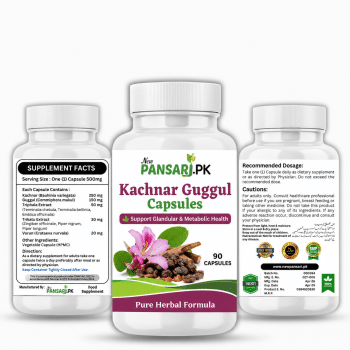 Kachnar Guggul Capsules 500mg | Herbal Thyroid & Gland Support Supplement