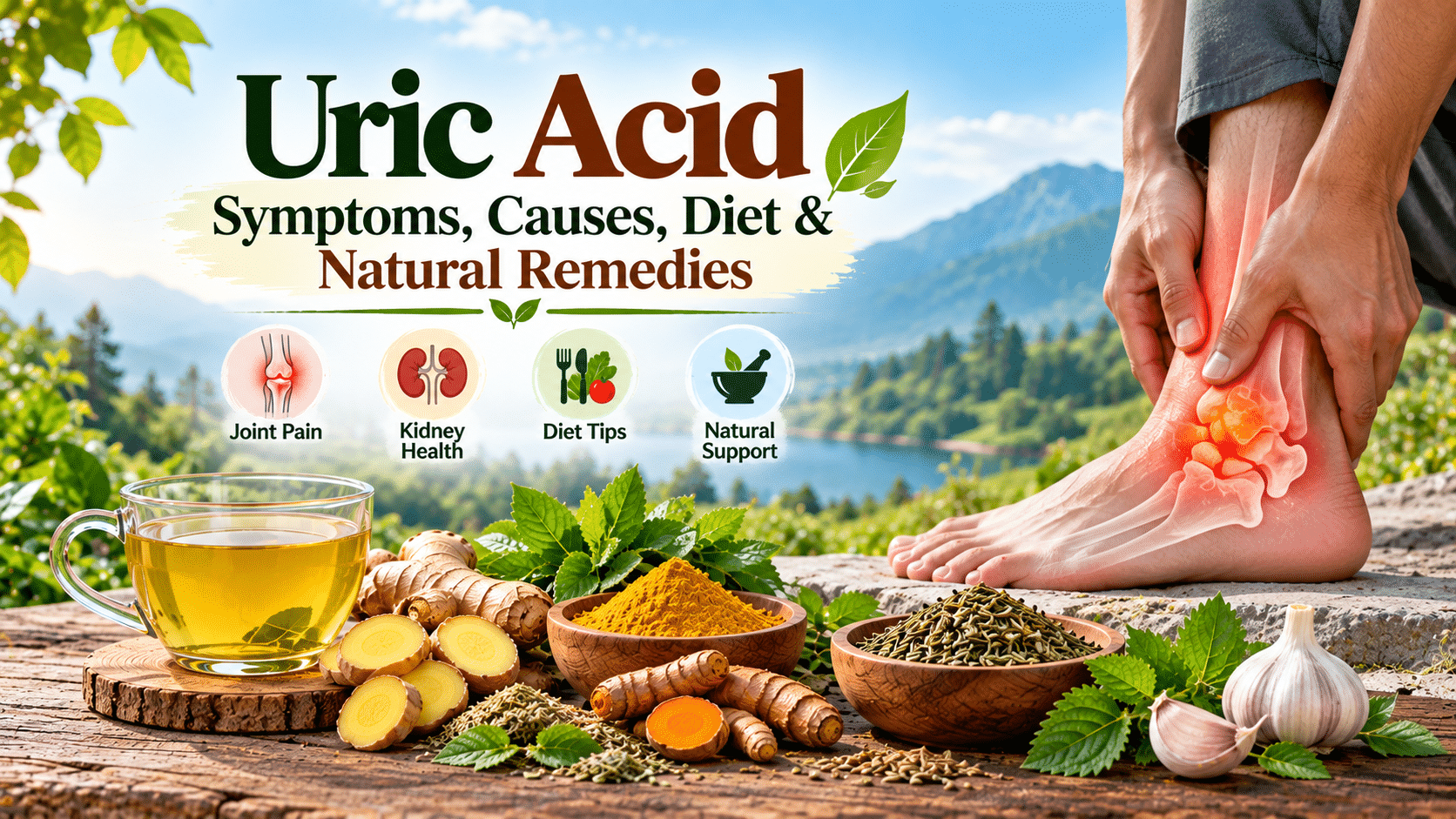Uric Acid Symptoms, Causes, Diet & Natural Ways to Manage It 100% Guide