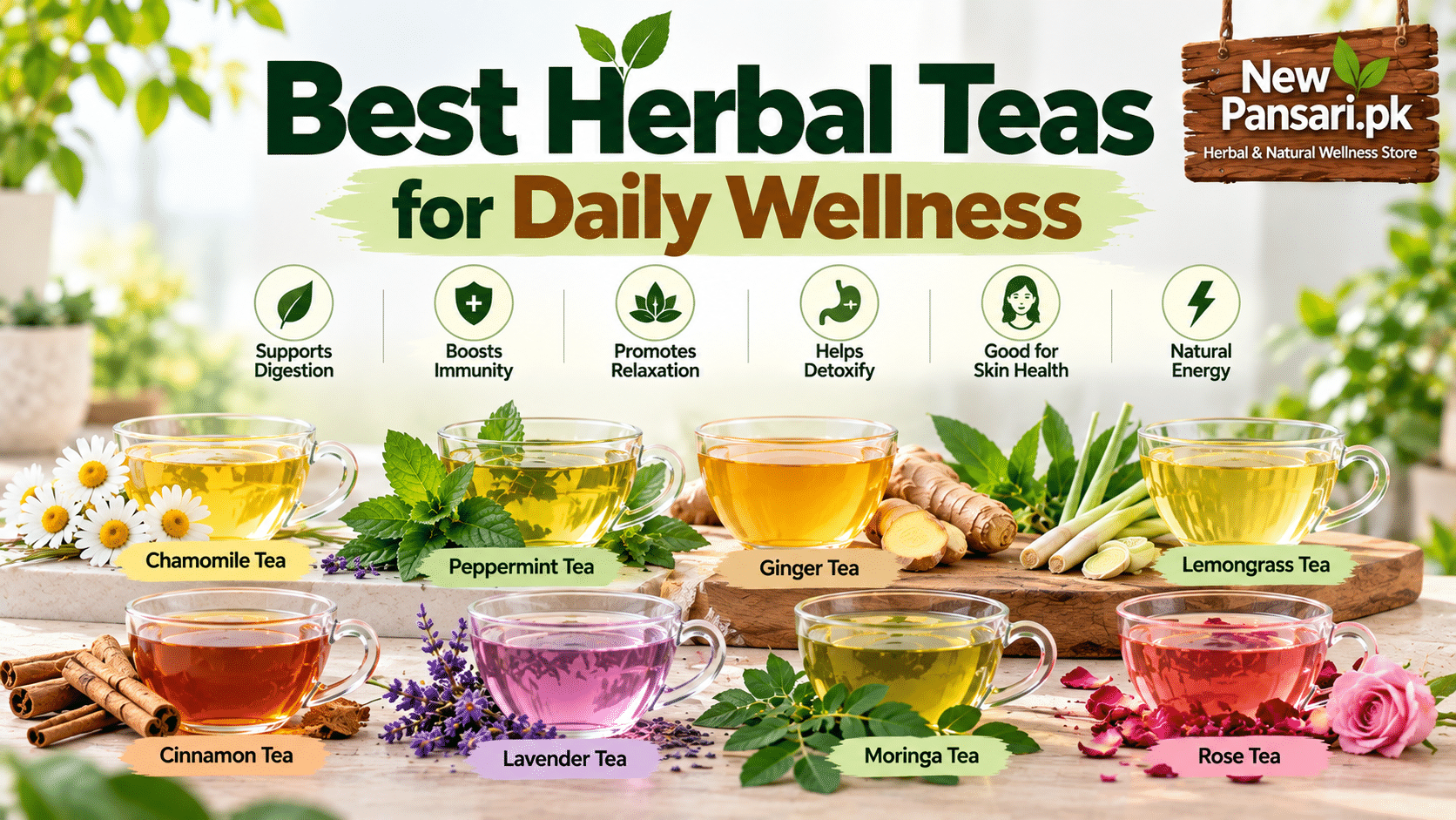 Best Herbal Teas for Daily Wellness: Benefits, Uses, and How to Choose