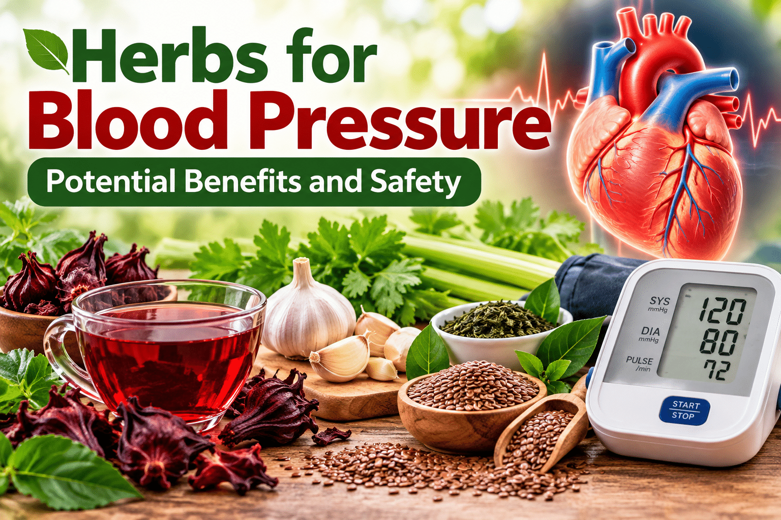 Herbs for Blood Pressure: Potential Benefits and Safety 100% Guide