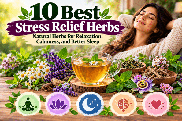 10 Best Stress Relief Herbs: Natural Herbs for Relaxation, Calmness, and Better Sleep